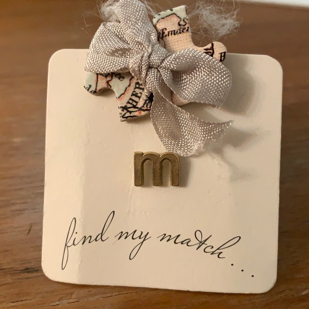 Initial Stud Earring